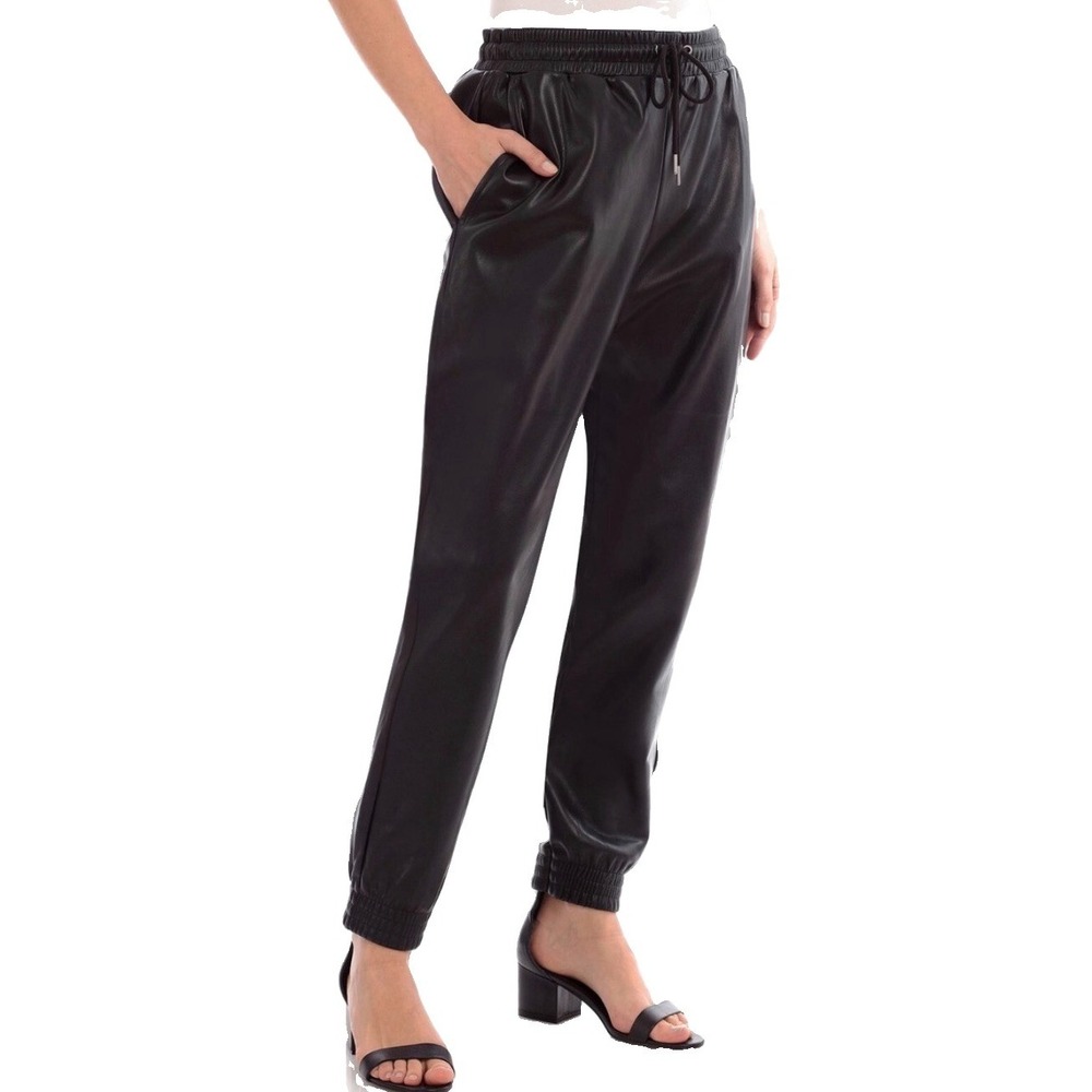 Bagatelle Vegan Leather Jogger Pants S